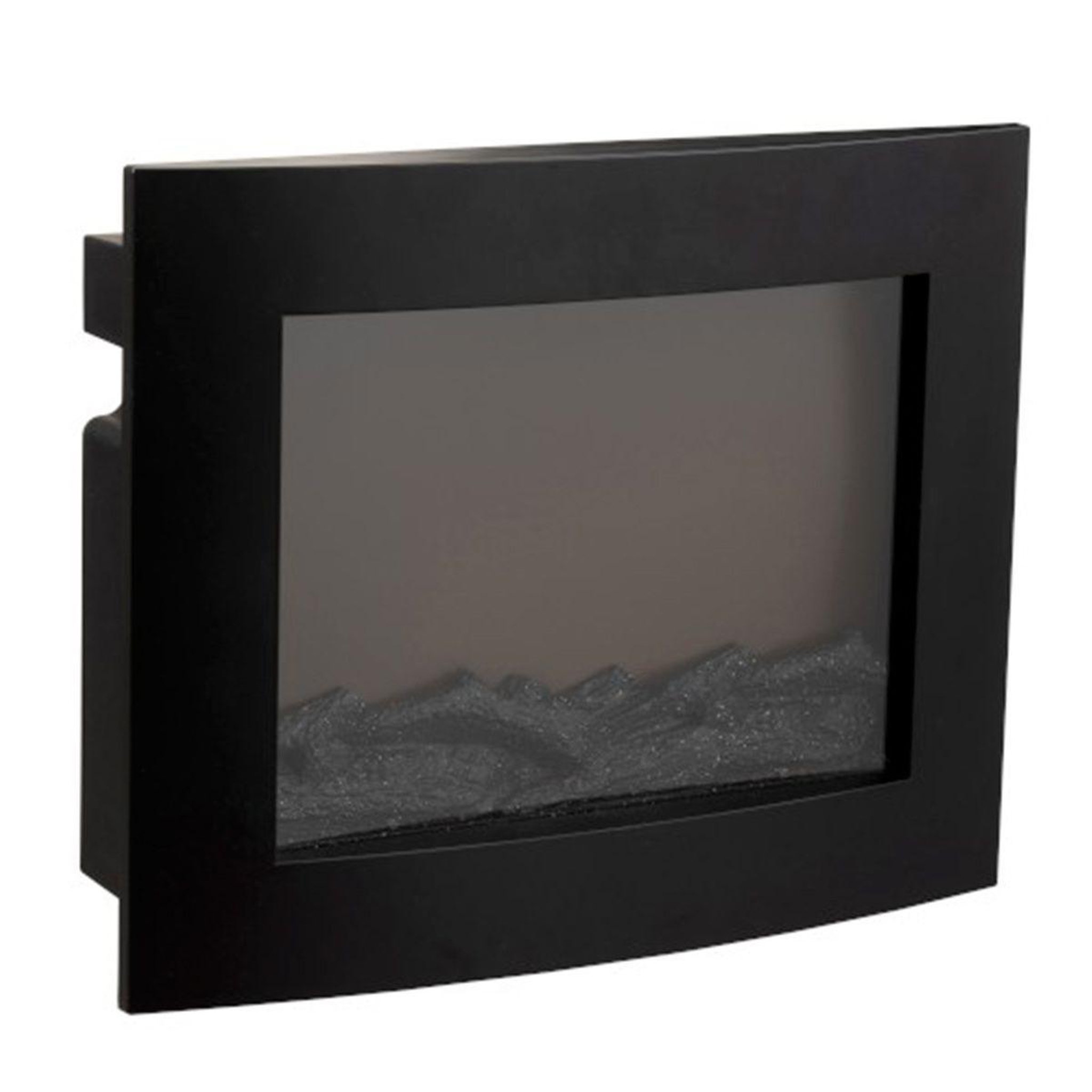 Voir la diapositive 1 : J-LINE Décoration lumineuse led  cheminée  50cm noir