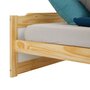 IDIMEX Lit simple lit enfant FRITZ 90 x 200 cm pin massif coloris bois naturel et blanc