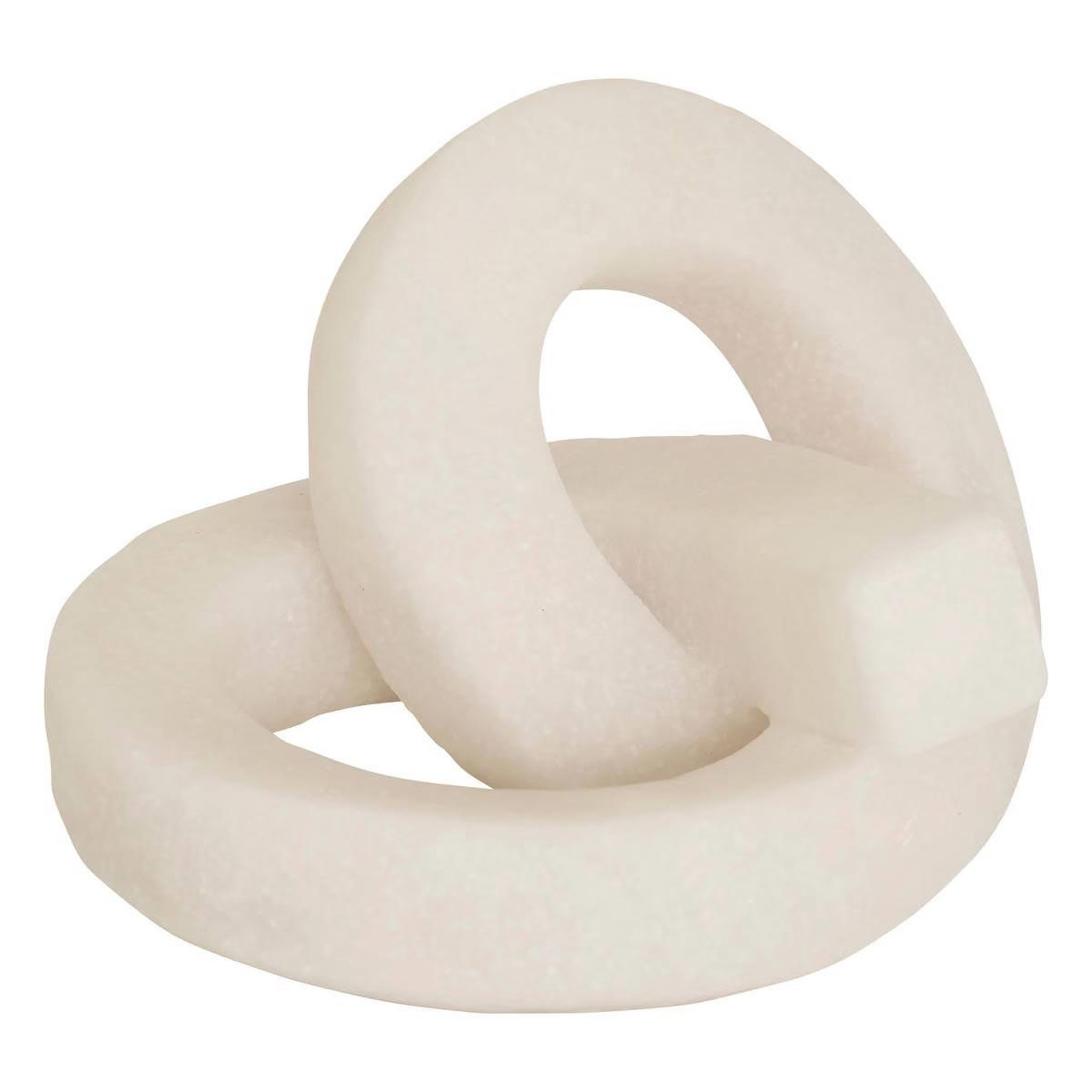 ATMOSPHERA Déco à poser en résine  louan  20cm blanc