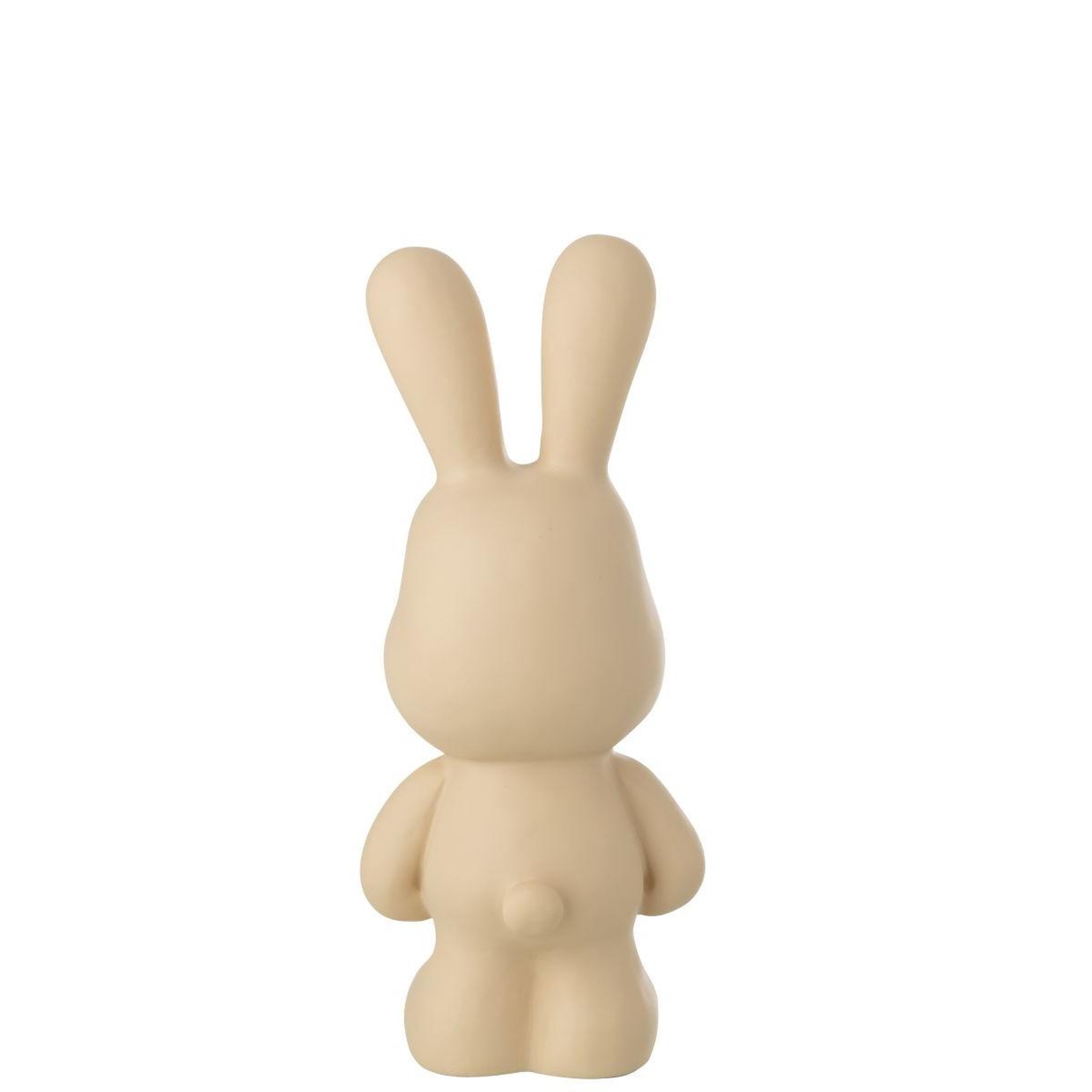 Voir la diapositive 3 : J-LINE Statuette lapin en résine  eddy  49cm beige