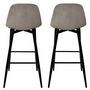 Voir la diapositive 5 : The Home Deco Factory Lot de 2 tabourets de bar côtelé SCOTT