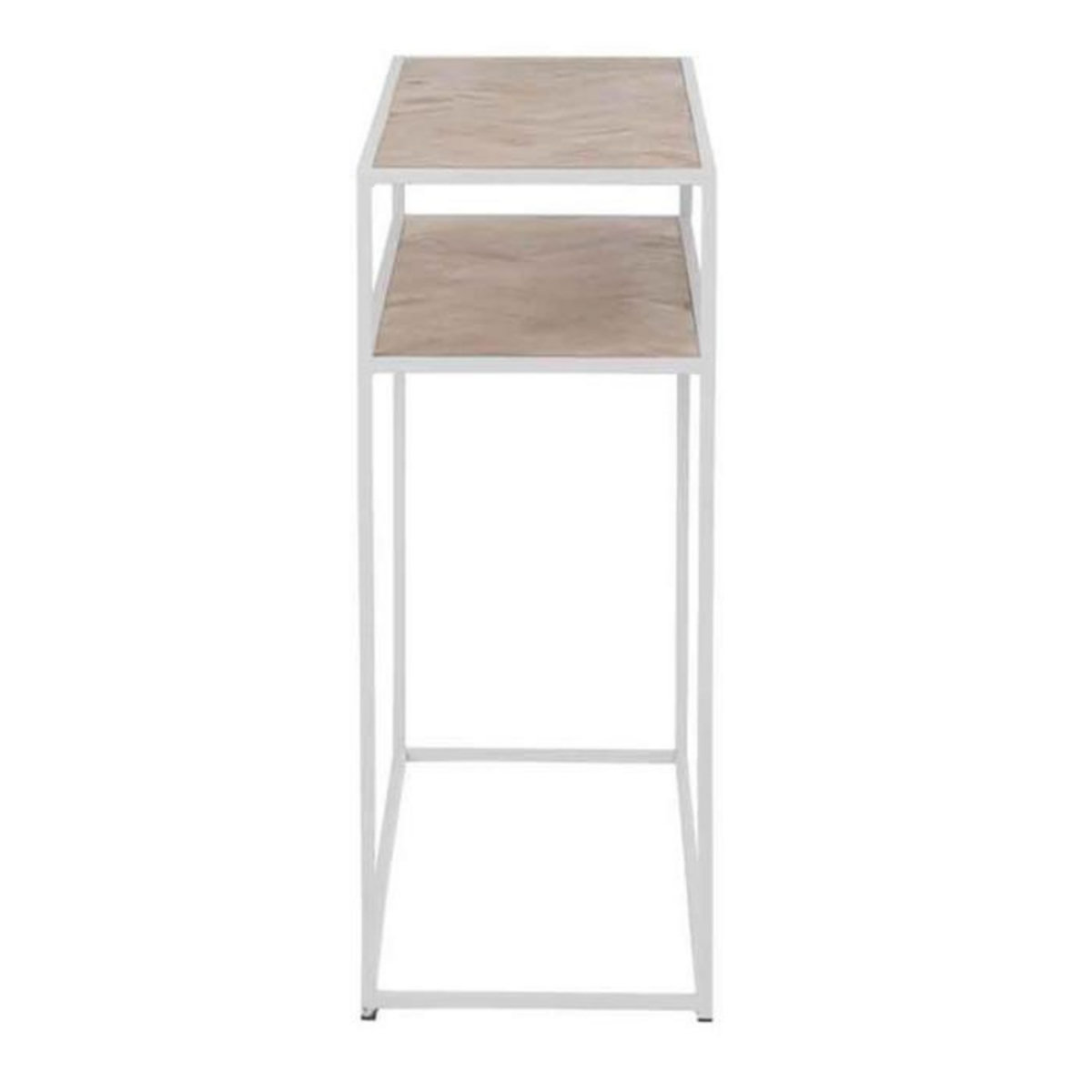 Paris Prix Console Design  Miraza  100cm Naturel & Blanc