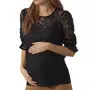 VERO MODA MATERNITY T-Shirt Noir Femme Vero Moda Maternity Lace Top