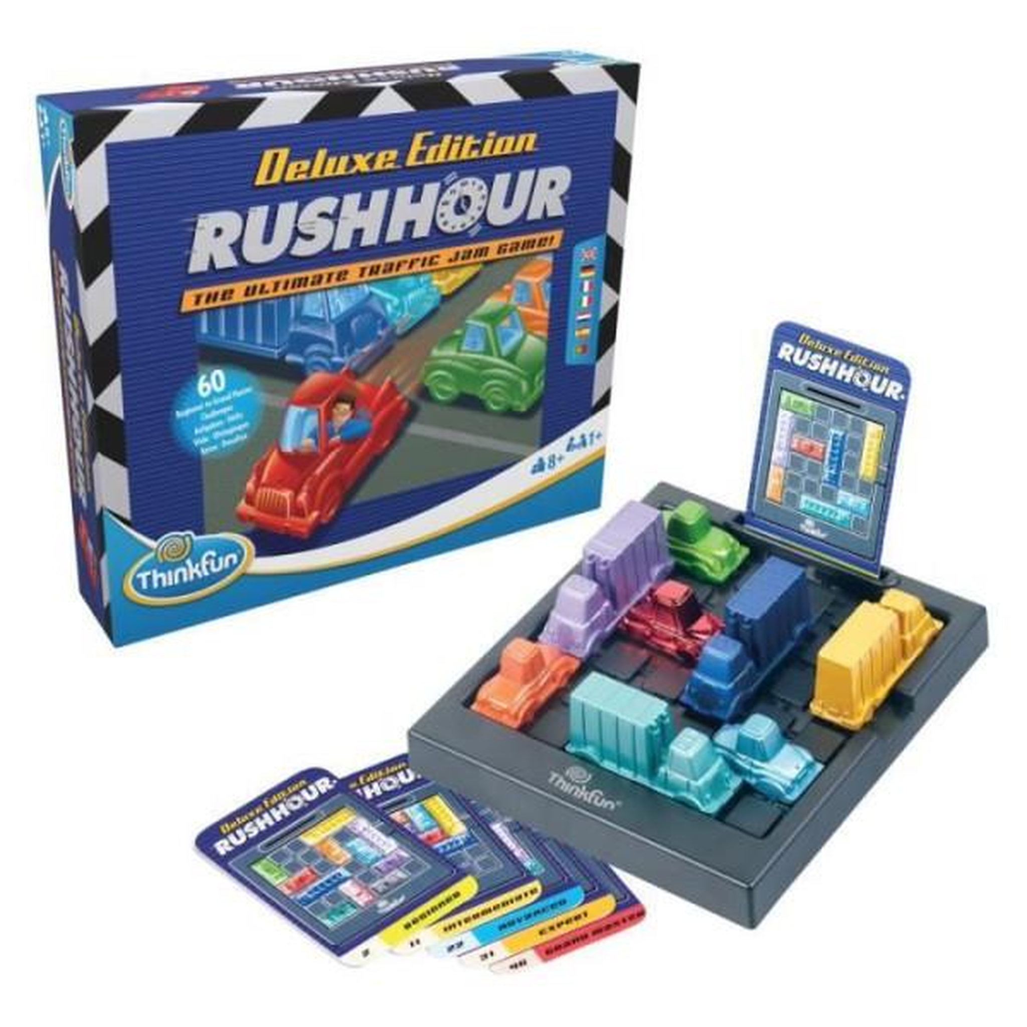 Voir la diapositive 2 : RAVENSBURGER Rush hour deluxe - ravensburger - casse-tete think fun - 60 défis 5 niveaux - des 8 ans