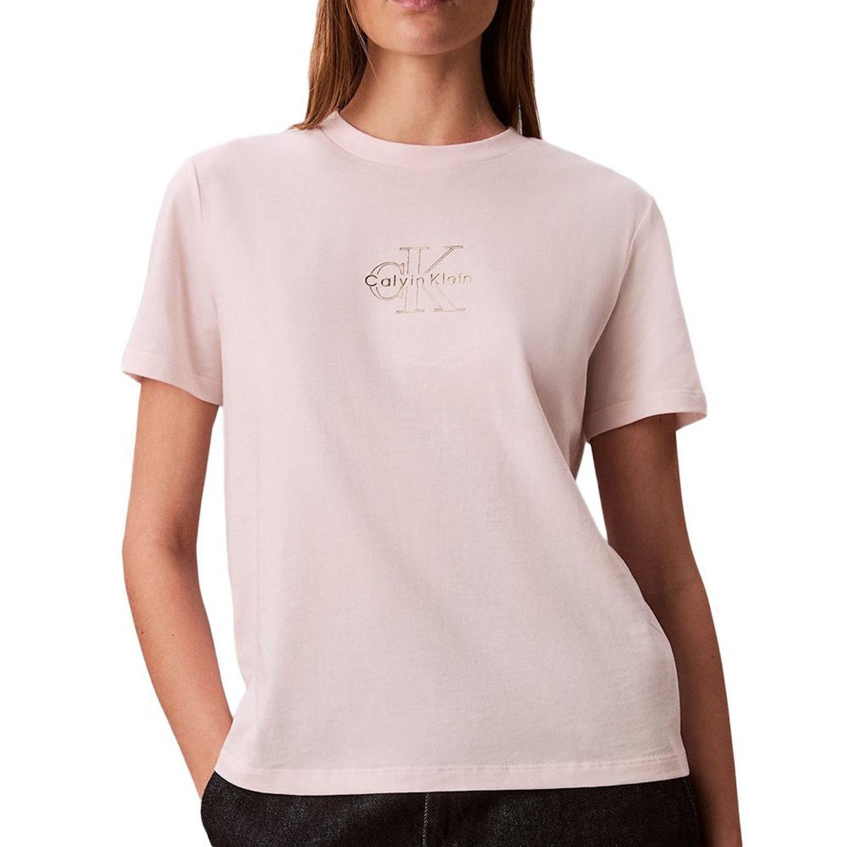 CALVIN KLEIN JEANS T Shirt Rose Femme Calvin Klein Jeans Classic Foil
