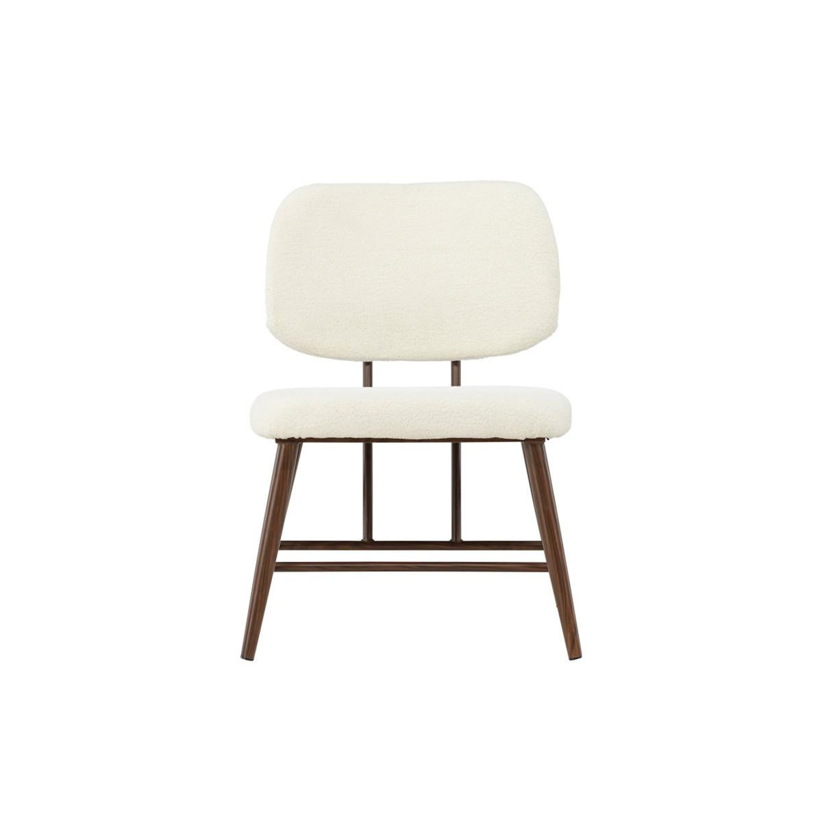 Paris Prix Fauteuil Design Bouclette  Midland  84cm Blanc