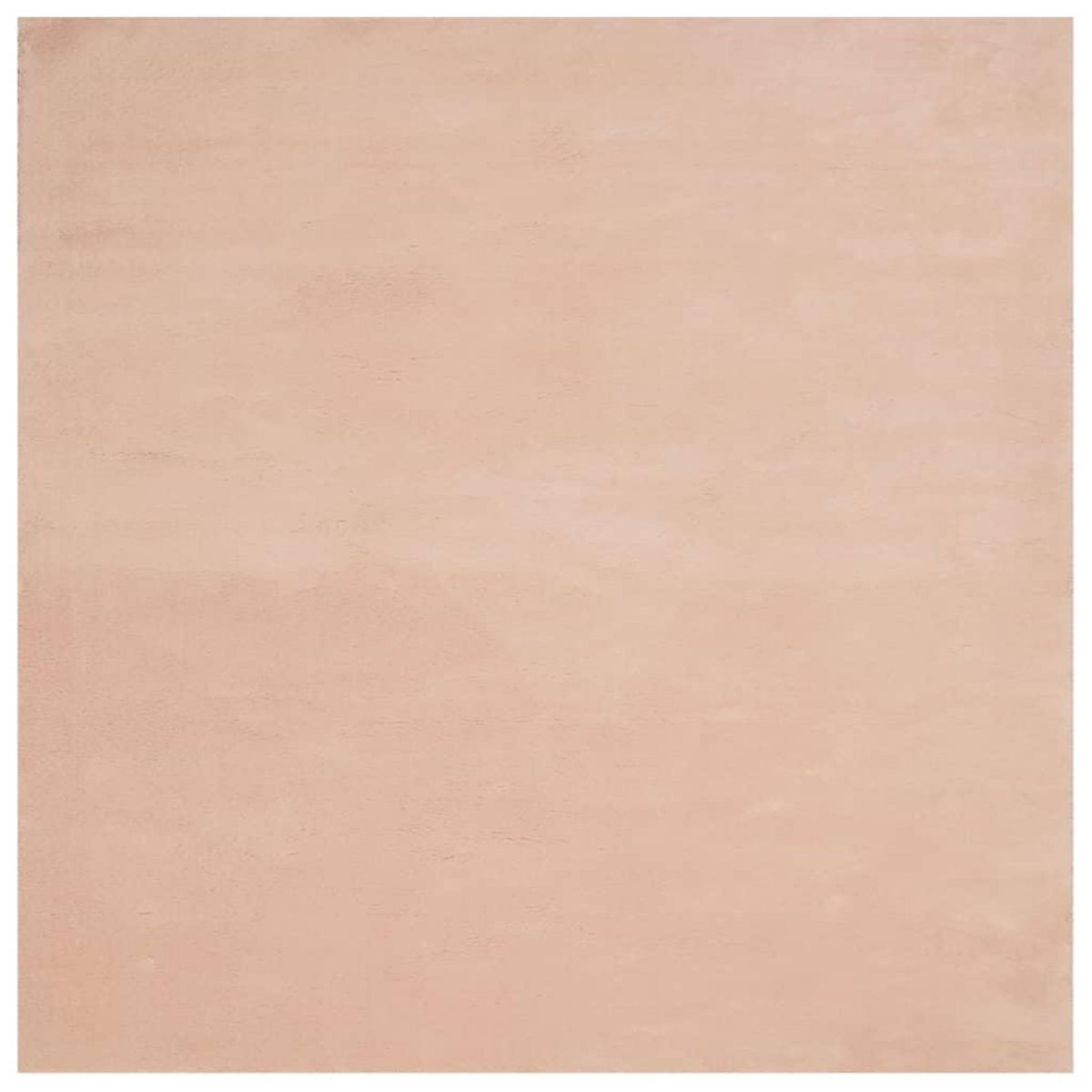 VIDAXL Tapis HUARTE a poils courts doux lavable rouge clair 160x160 cm