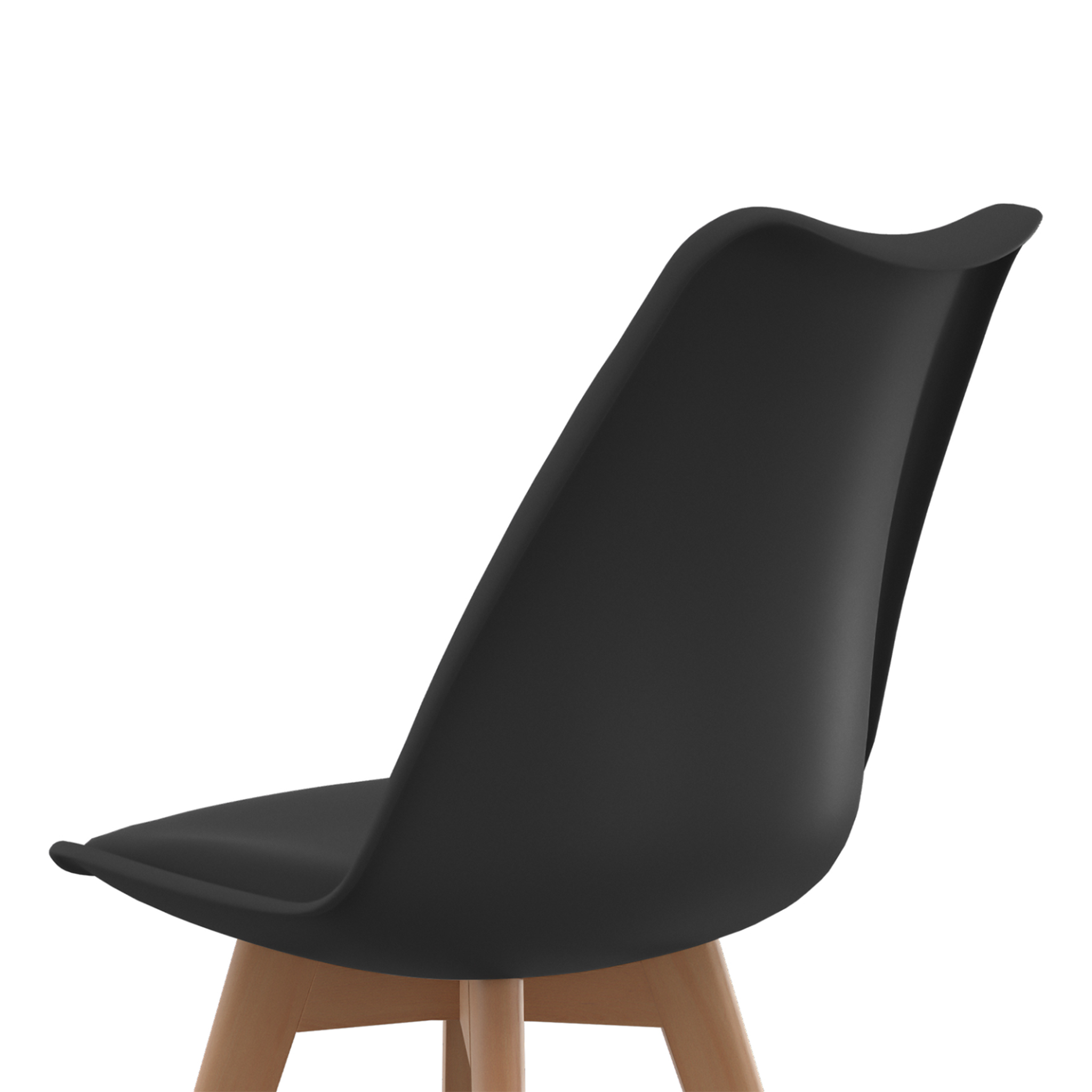 Voir la diapositive 6 : ID MARKET Lot de 6 chaises scandinaves sara mix color gris clair, blanc, gris foncé x2, noir x2