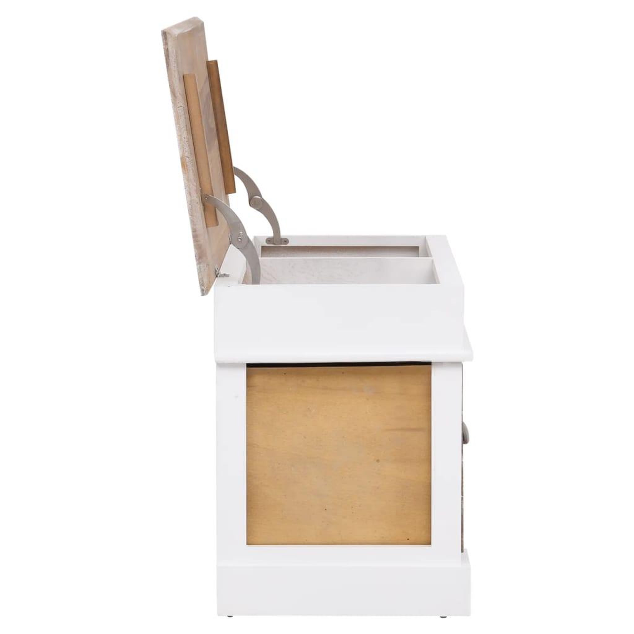 Voir la diapositive 4 : VIDAXL Banc d'entree 70 x 35 x 45 cm Bois de Paulownia