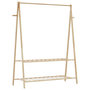 Voir la diapositive 6 : VIDAXL Porte vêtement avec étagères 132x45,5x150,5 cm bambou