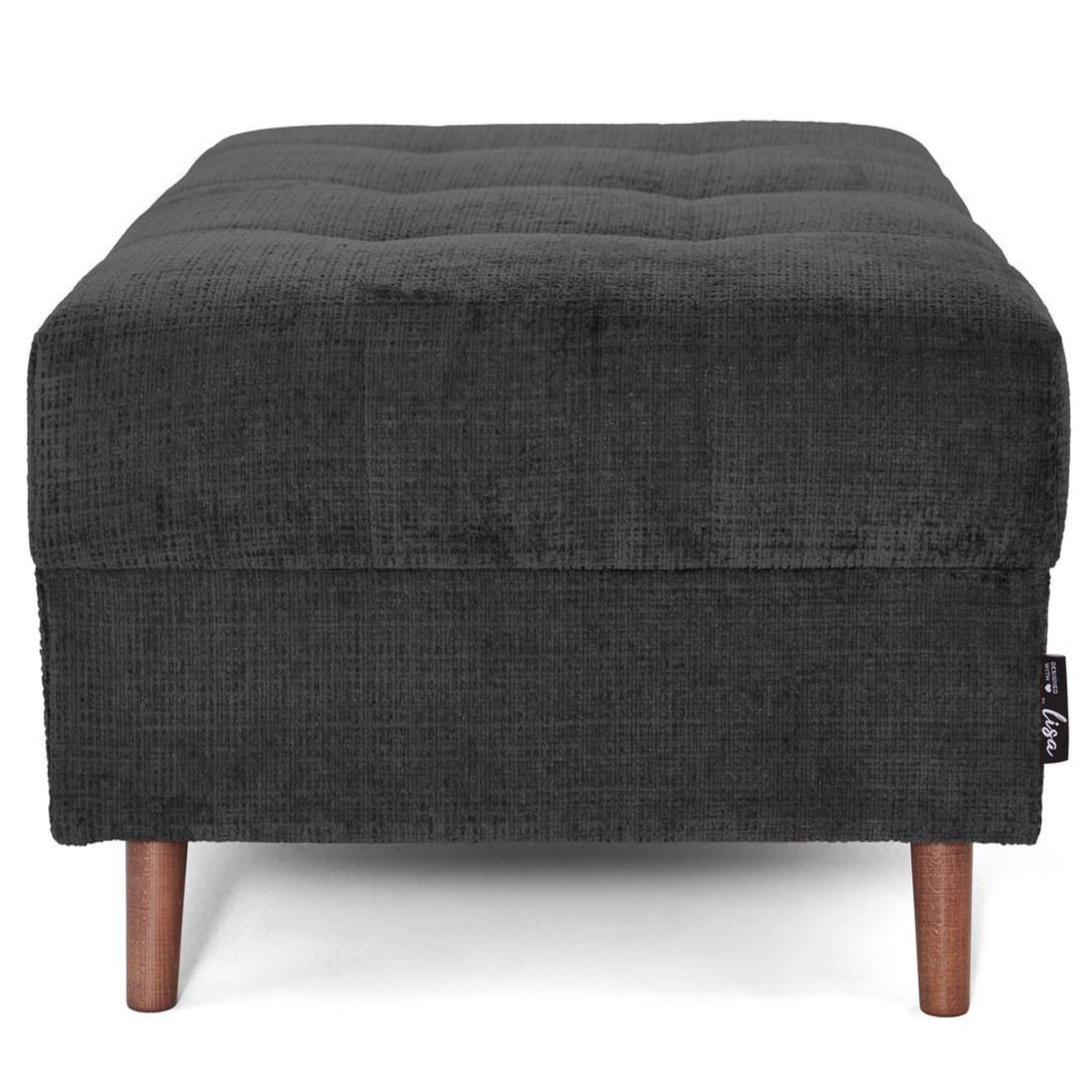 Voir la diapositive 3 : LISA DESIGN Rune - pouf en velours texturé