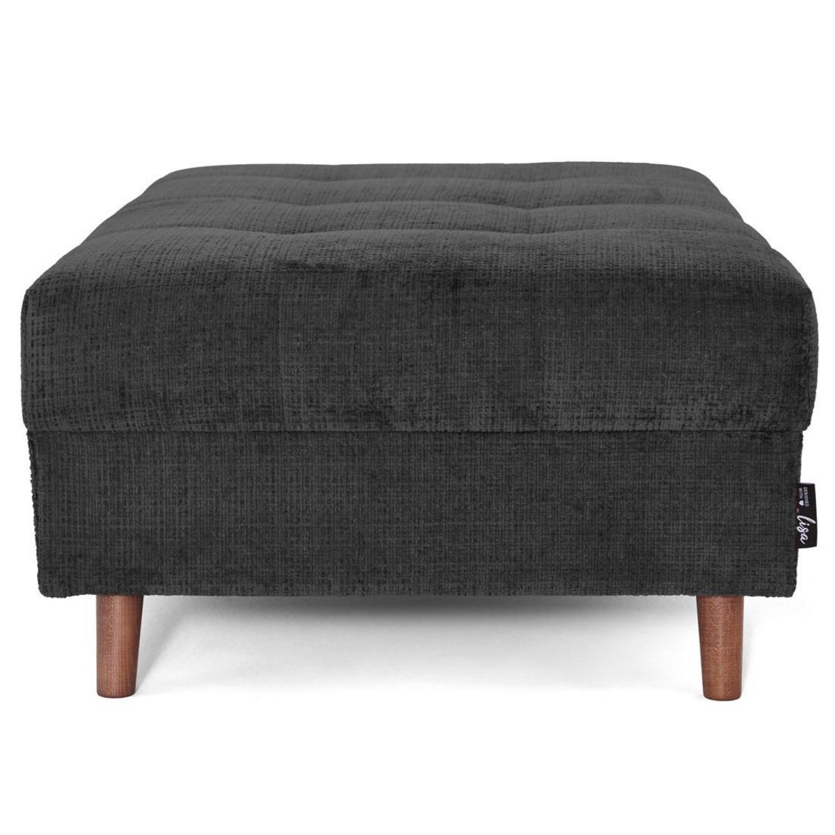 LISA DESIGN Rune - pouf en velours texturé