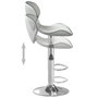 Voir la diapositive 6 : VIDAXL Tabouret de bar Blanc Similicuir