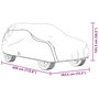 Voir la diapositive 6 : VIDAXL Housse de voiture SUV complete gris M tissu non tisse