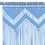 Voir la diapositive 3 : VIDAXL Rideau en macrame Bleu 140x240 cm Coton