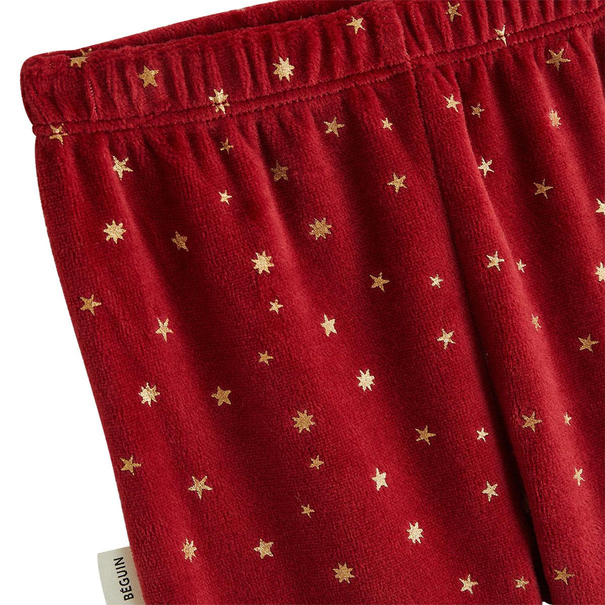Voir la diapositive 4 : PETIT BEGUIN Pyjama enfant 2 pièces en velours Grace