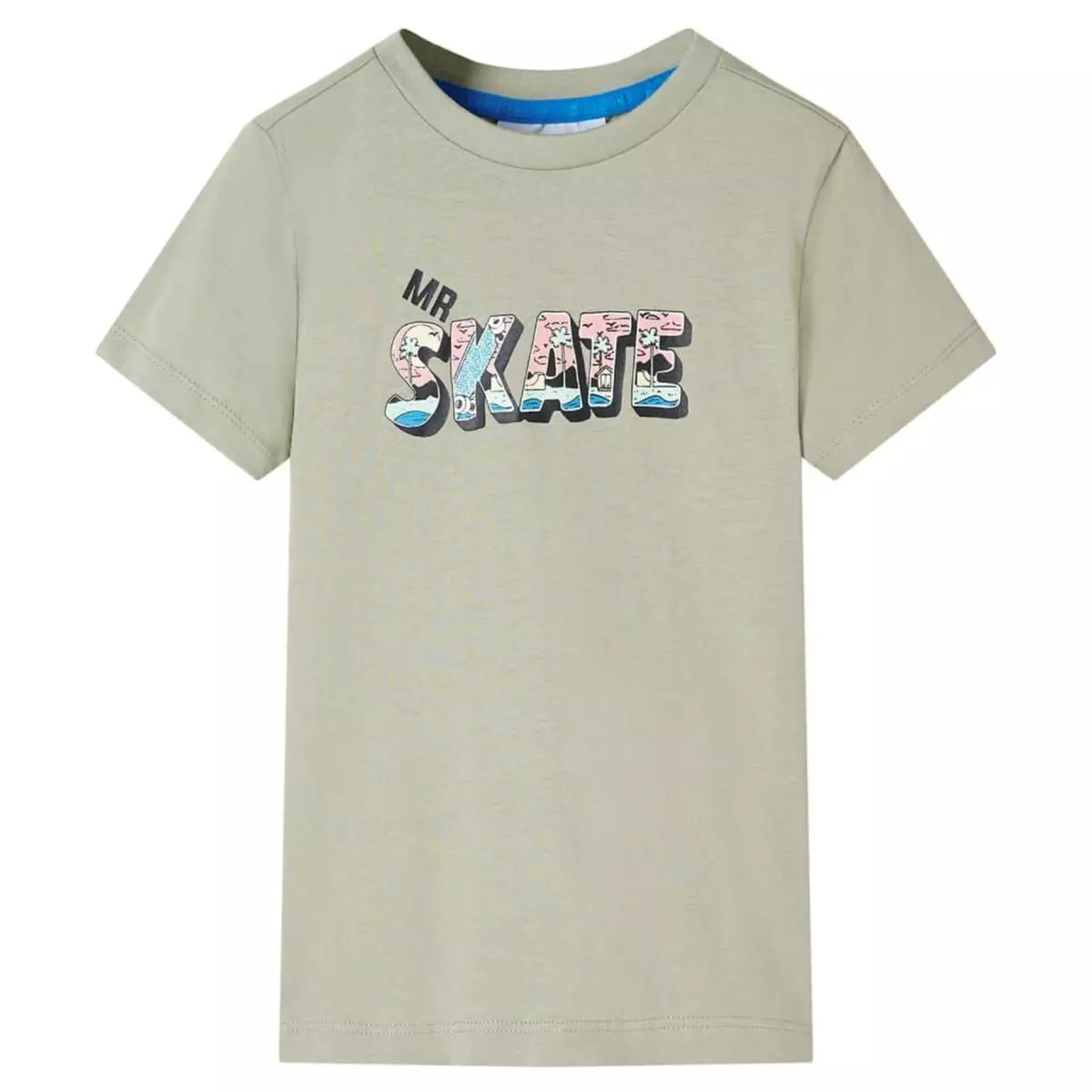 VIDAXL T-shirt pour enfants kaki clair 92