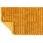 Voir la diapositive 2 : Paris Prix Plaid Design Uni  Corduroy  130x180cm Ocre Clair