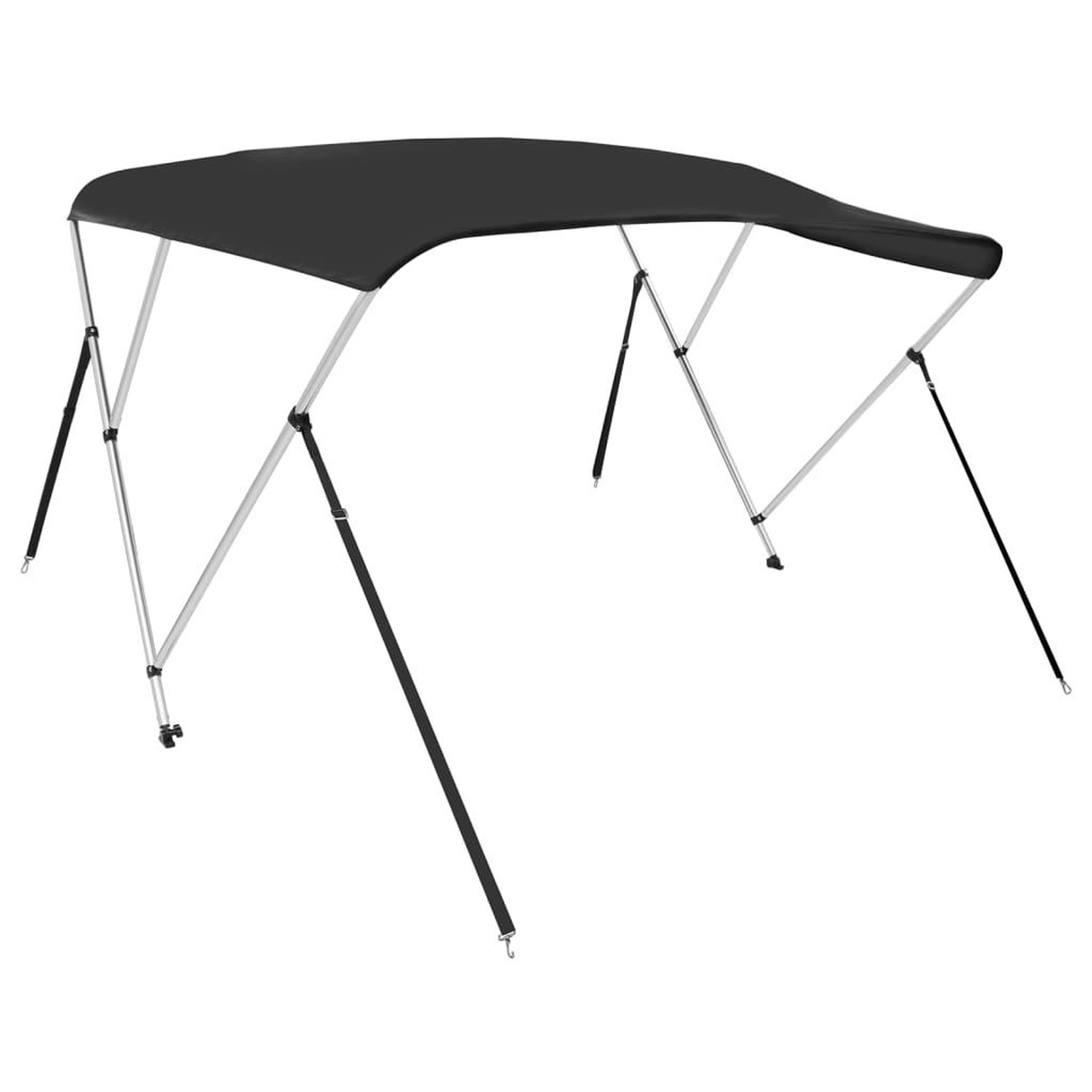 Voir la diapositive 2 : VIDAXL Auvent bimini a 3 arceaux noir 183x180x137 cm