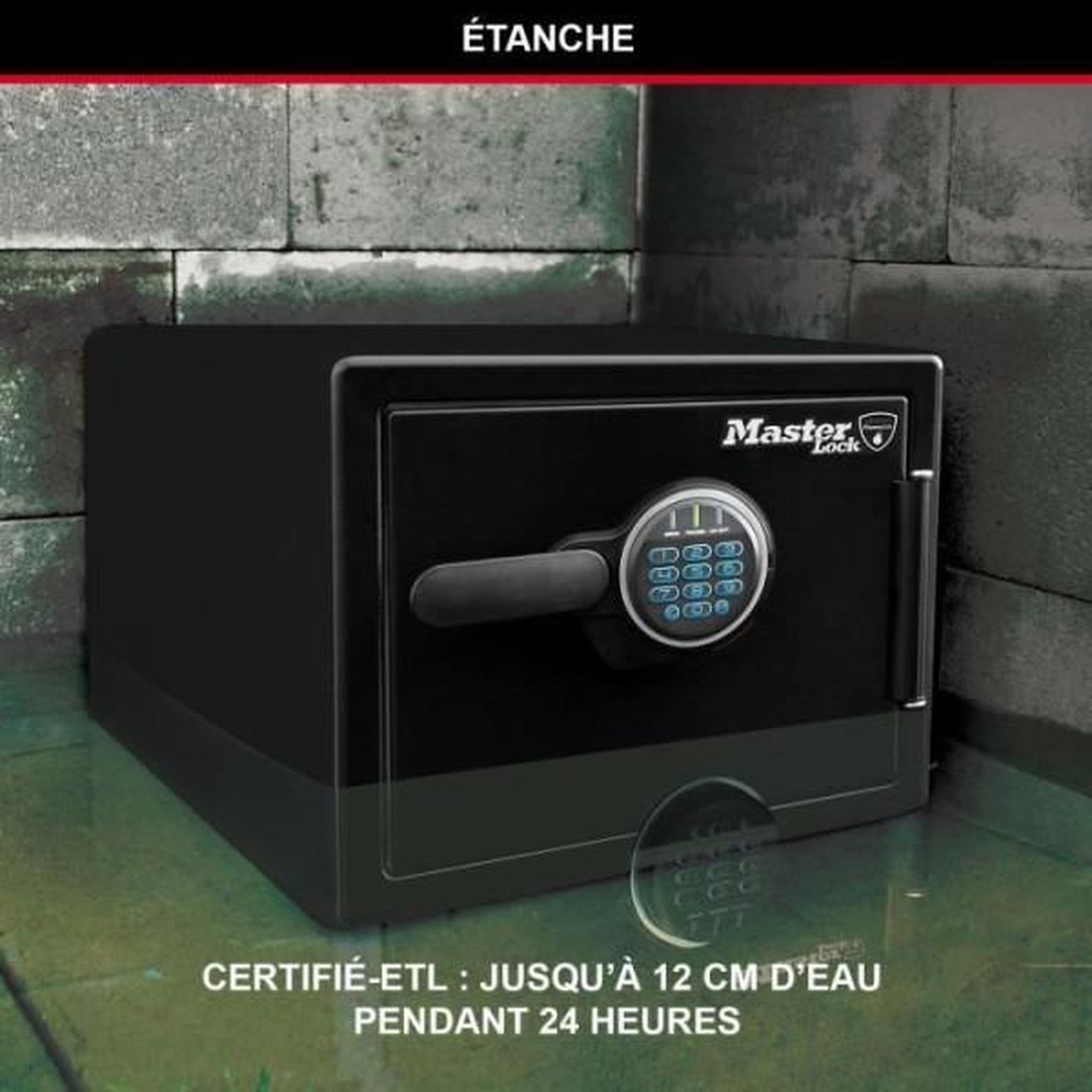 Voir la diapositive 2 : Master lock Coffre-fort de sécurité ignifugé et résistant a l'eau 22l - master lock lfw082ftc