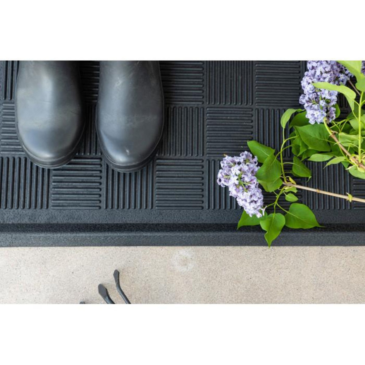 Paris Prix Paillasson en Caoutchouc  Gösta  45x75cm Noir