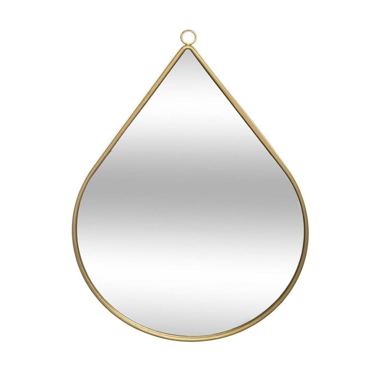 ATMOSPHERA Miroir métal goutte 28x39 cm