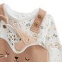 Voir la diapositive 5 : Petit Béguin Ensemble salopette bébé en molleton et t-shirt Mini Loutre