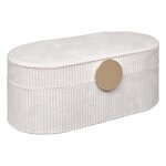 ATMOSPHERA Boîte à Bijoux en Velours  Enya  25cm Beige