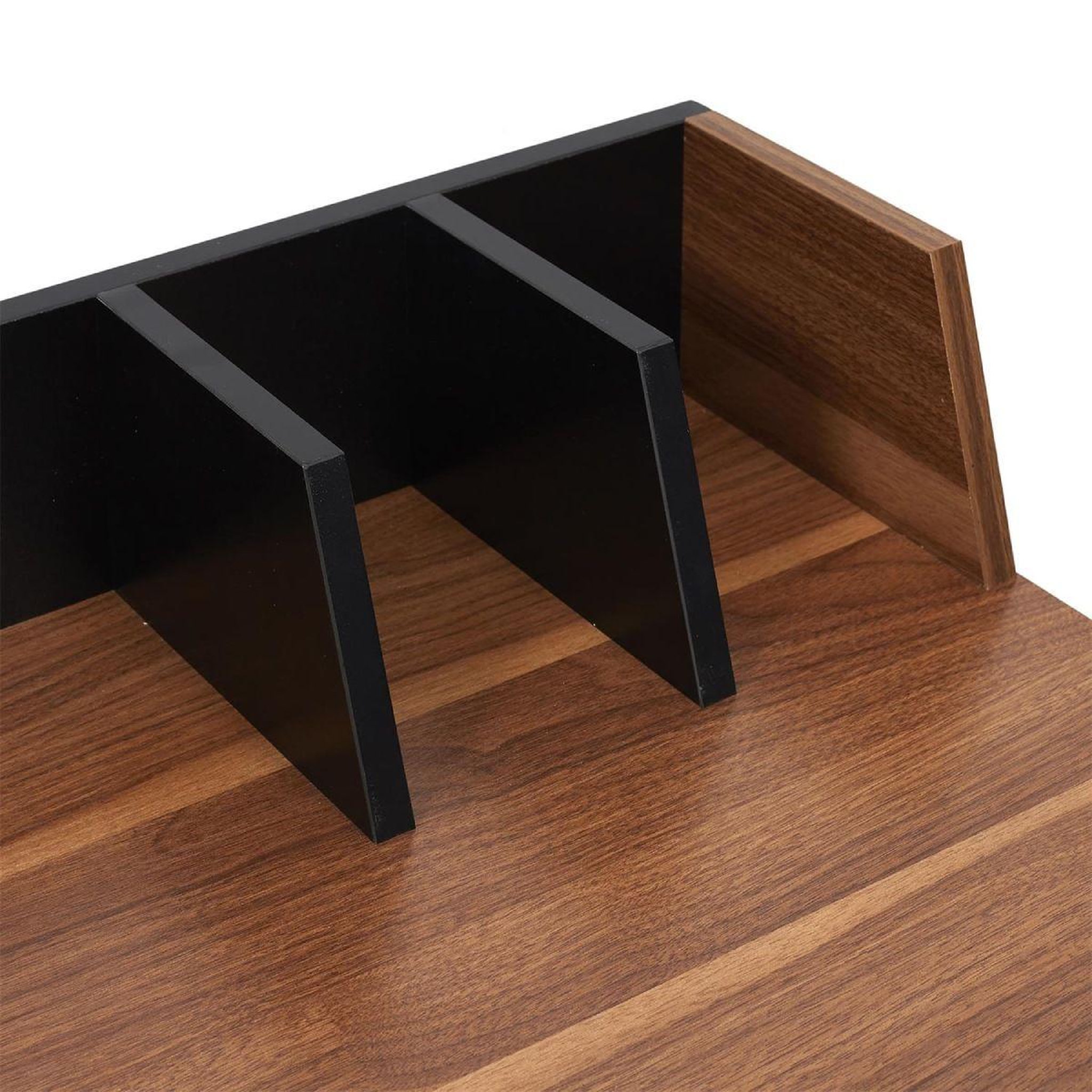 Voir la diapositive 6 : The Home Deco Factory Bureau design 1 tiroir  brice  90cm marron