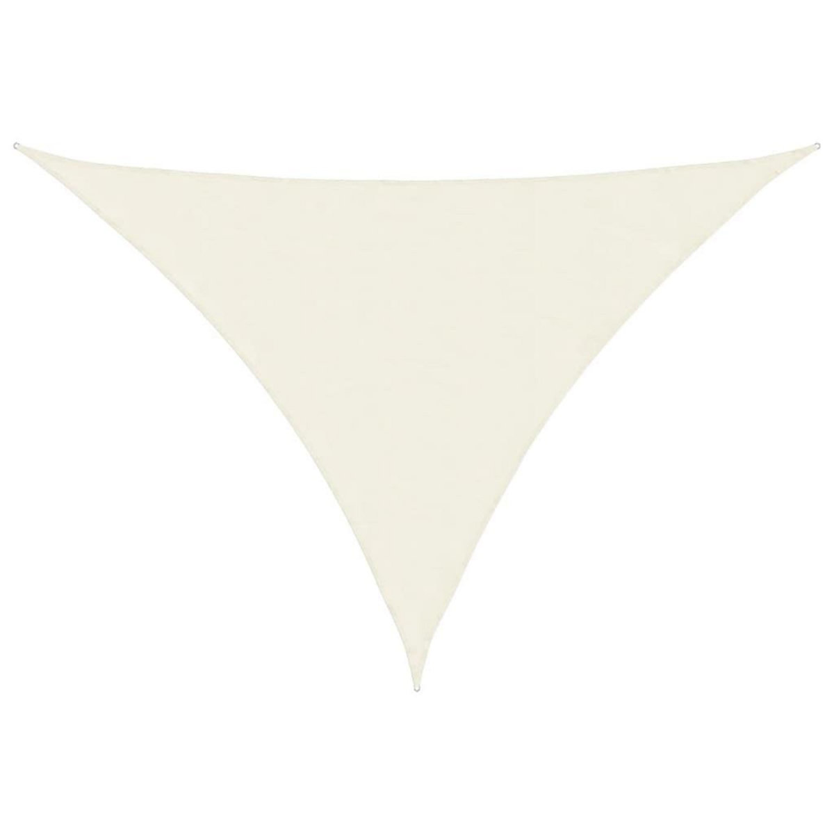VIDAXL Voile de parasol tissu oxford triangulaire 5x7x7 m creme