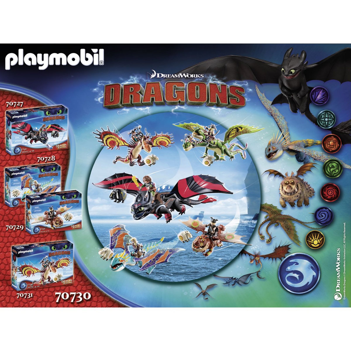 PLAYMOBIL 70730 Dragon Racing - Course de dragons : Kognedur Kranedur Pète et Prout