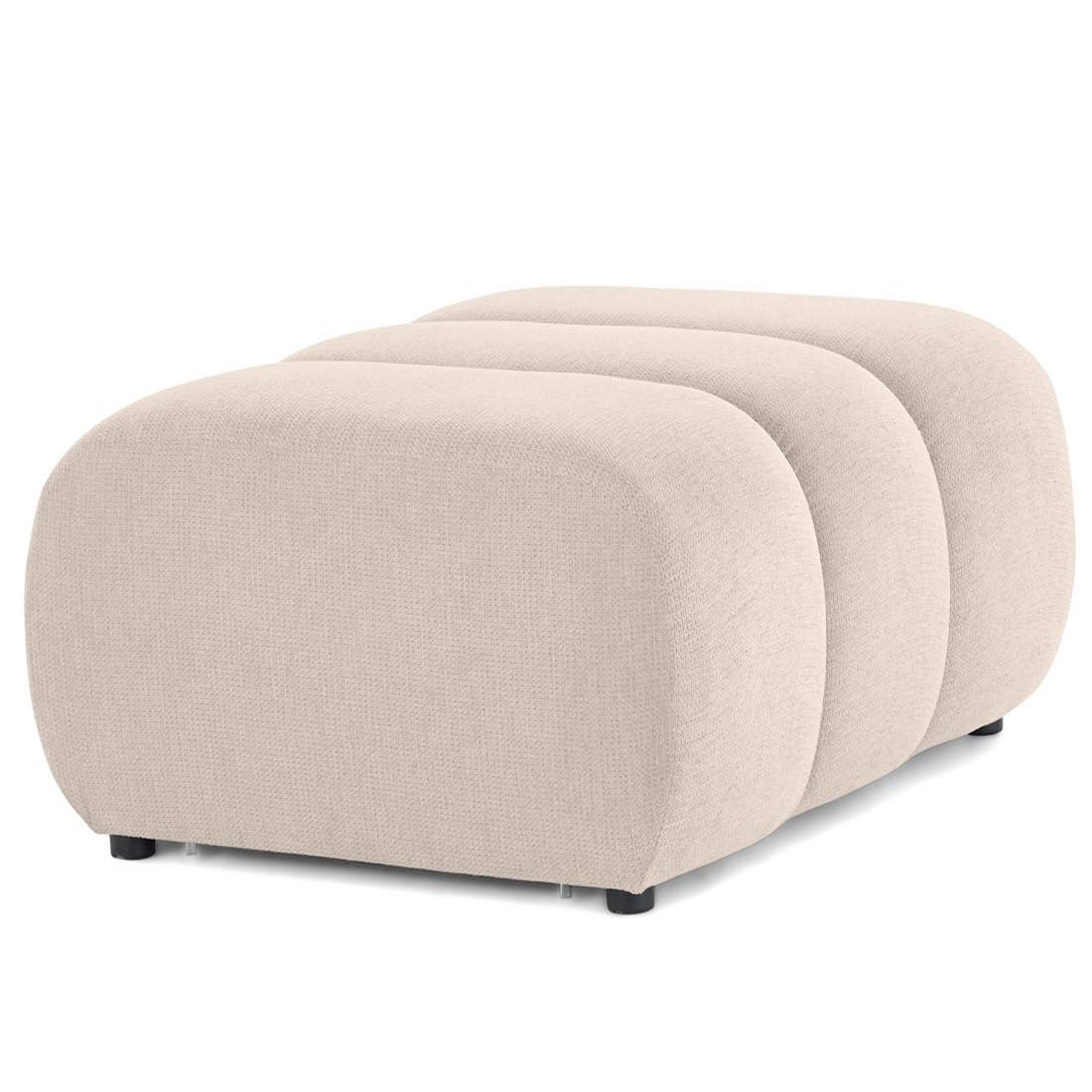 Voir la diapositive 3 : LISA DESIGN Debbie - pouf en tissu texturé