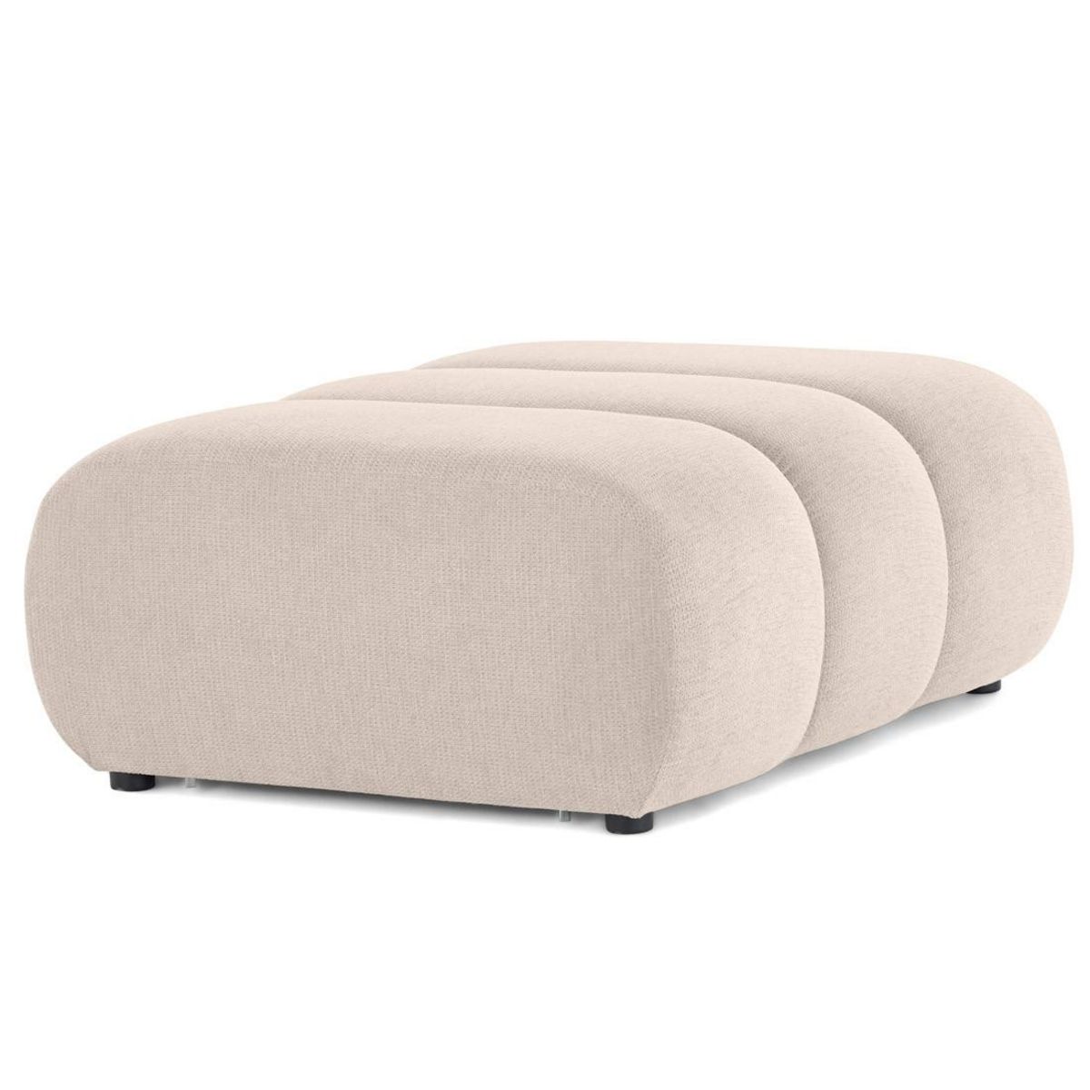 LISA DESIGN Debbie - pouf en tissu texturé