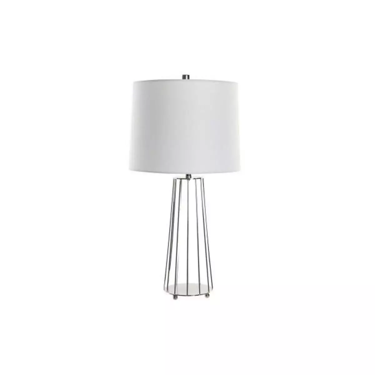MARKET24 Lampe de bureau DKD Home Decor Métal Polyester Blanc 220 V 50 W (33 x 33 x 66 cm)