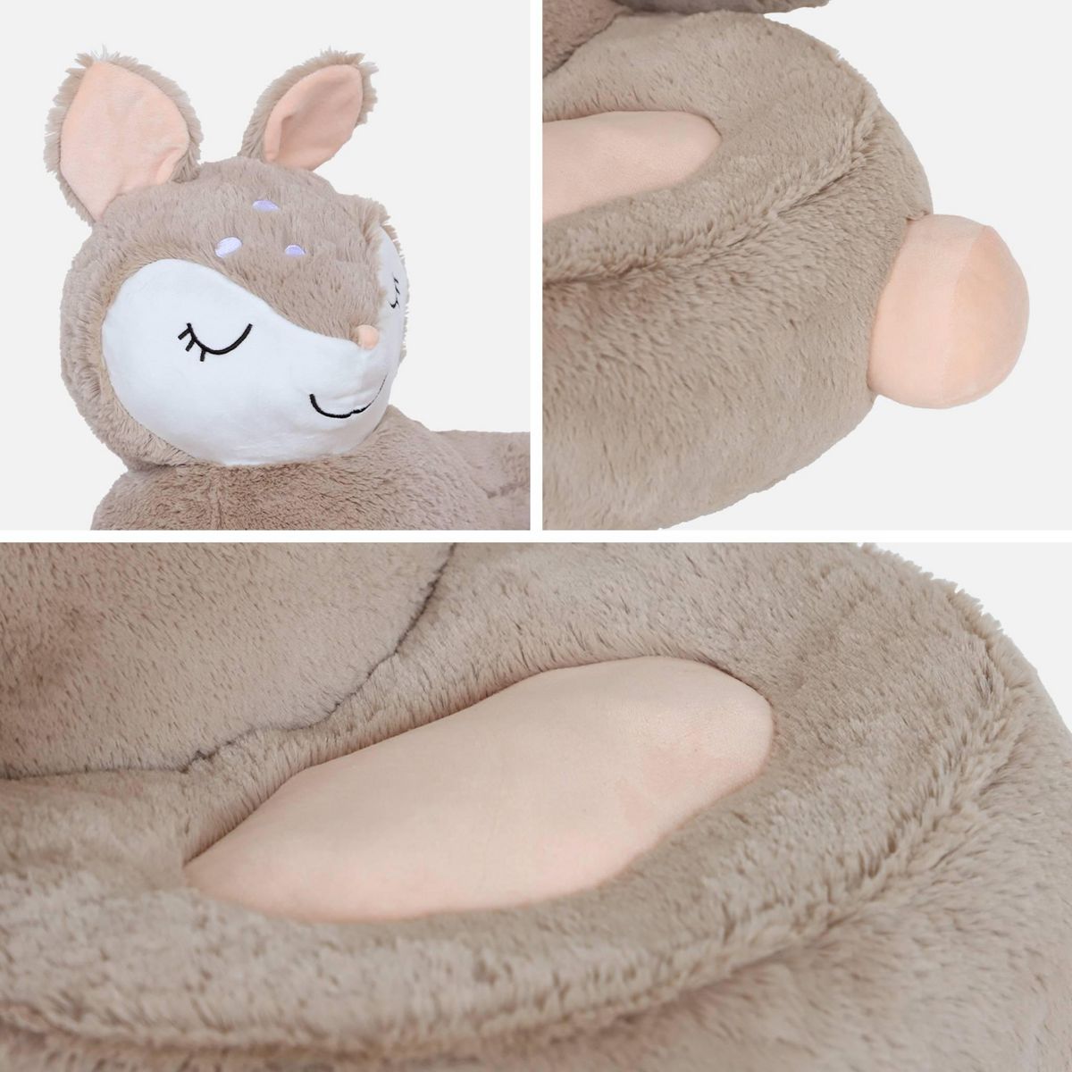 SWEEEK Fauteuil faon pour enfant. L 57 x 57 x 51cm