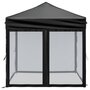 Voir la diapositive 4 : VIDAXL Tente de reception pliable avec parois Noir 2x2 m