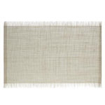 SECRET DE GOURMET Set de Table en Jute  Frange  30x45cm Beige