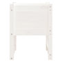 Voir la diapositive 4 : VIDAXL Jardiniere Blanc 40x40x52,5 cm Bois massif de pin