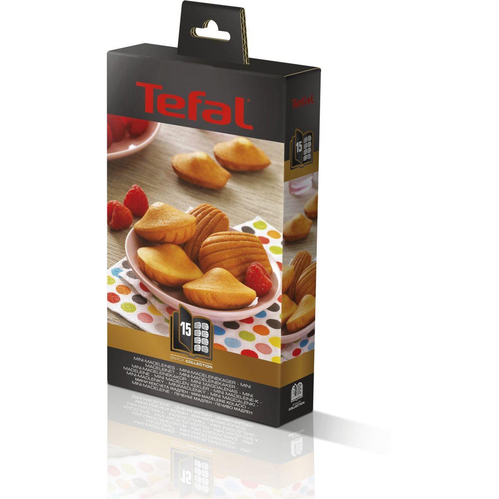 Voir la diapositive 2 : TEFAL Plaque xa801512 - madeleine snack collection
