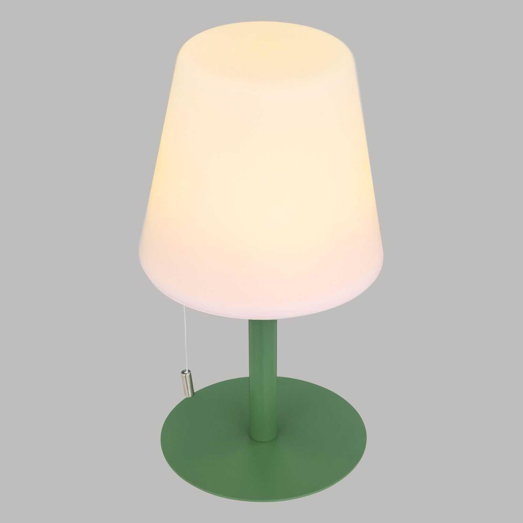 Voir la diapositive 4 : ATMOSPHERA Lampe extérieure zach - hauteur 30 cm - vert olive