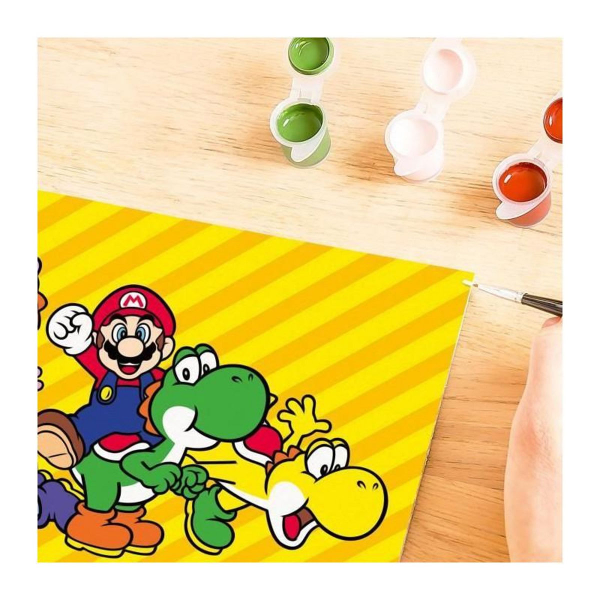 RAVENSBURGER CreArt Kids 18x24cm Super Mario, Kit de peinture par numéros Numéro d'Art, Des 7 ans, 25529, Ravensburger