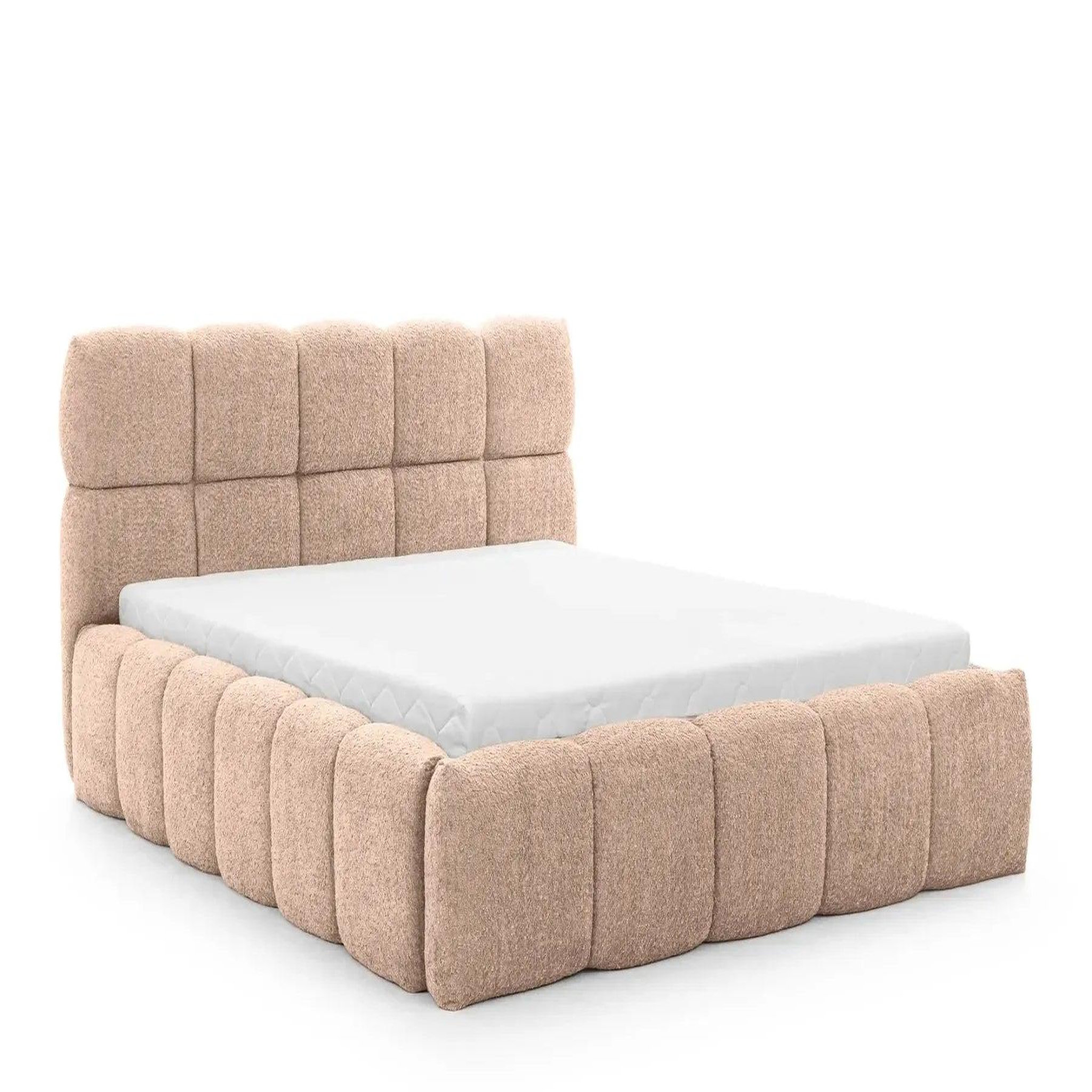 Voir la diapositive 1 : CASANOVA PARIS ELISE - Lit coffre tissu bouclette