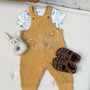 Voir la diapositive 6 : Petit Béguin Ensemble salopette bébé et t-shirt Hawaiki
