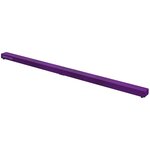 HOMCOM Poutre gymnastique pliable 210 cm - poutre d'équilibre antidérapante - bois de pin revêtement flanelle violet