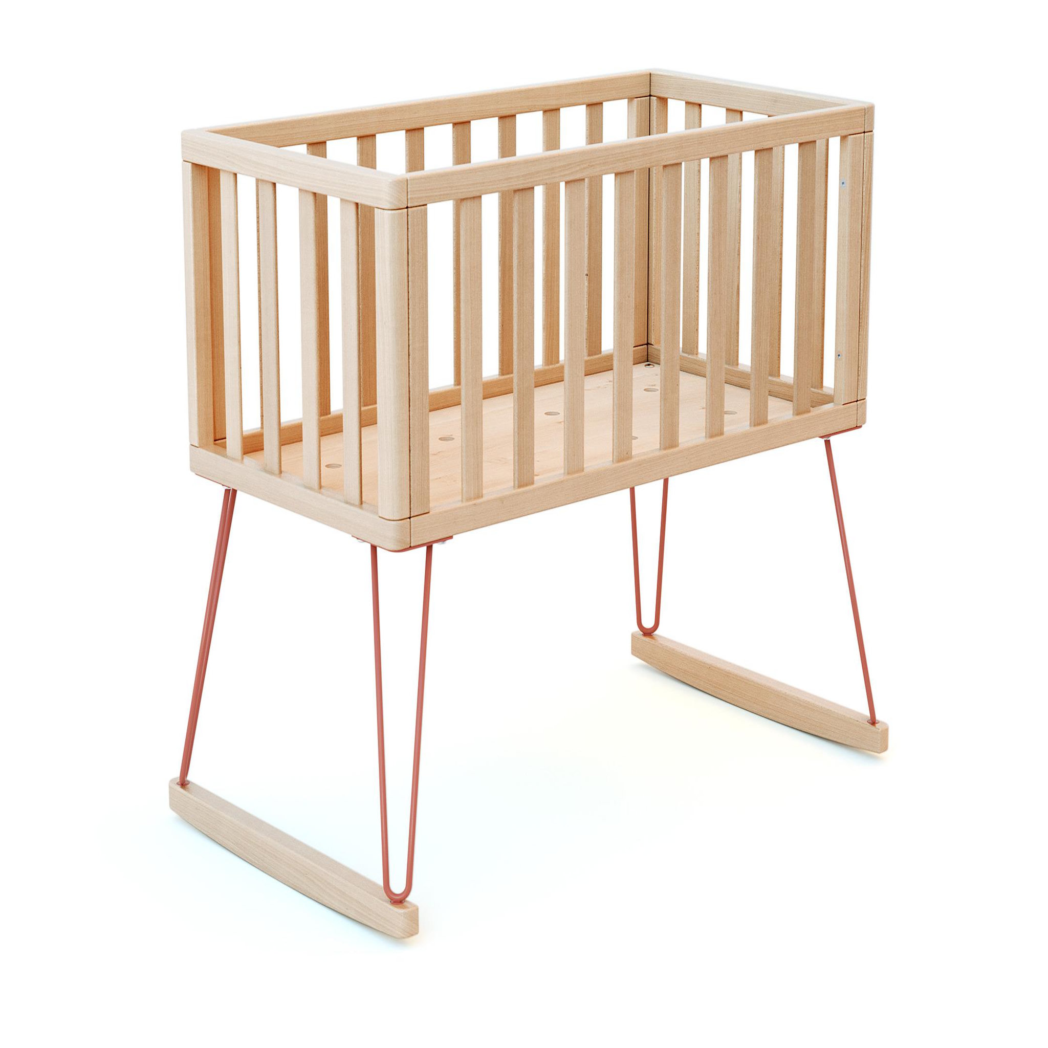 Voir la diapositive 5 : JURABABY Berceau à bascule ONLY en bois