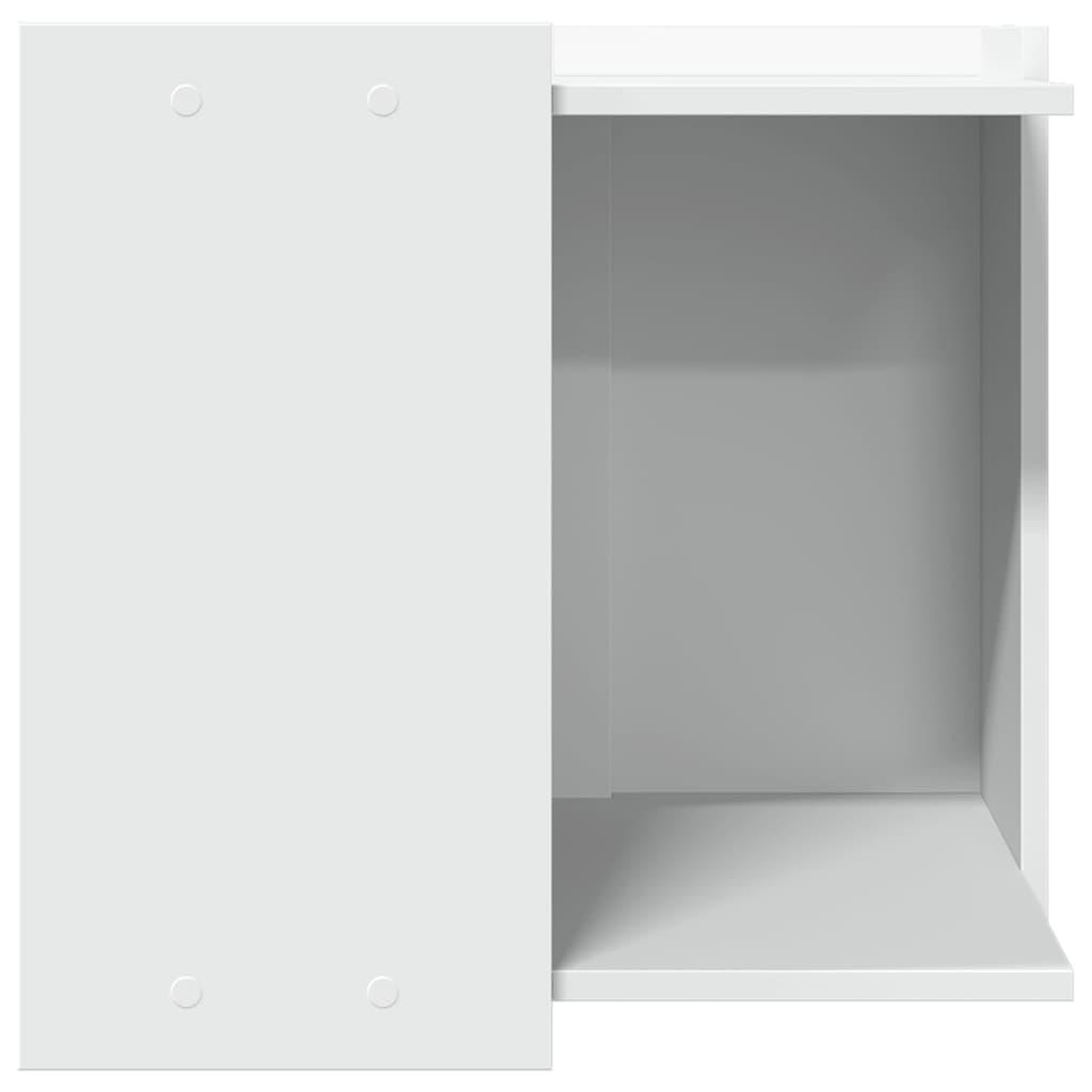Voir la diapositive 5 : VIDAXL Meuble de bac a litiere pour chat blanc bois d'ingenierie
