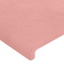 Voir la diapositive 4 : VIDAXL Tetes de lit 4 pcs Rose 72x5x78/88 cm Velours