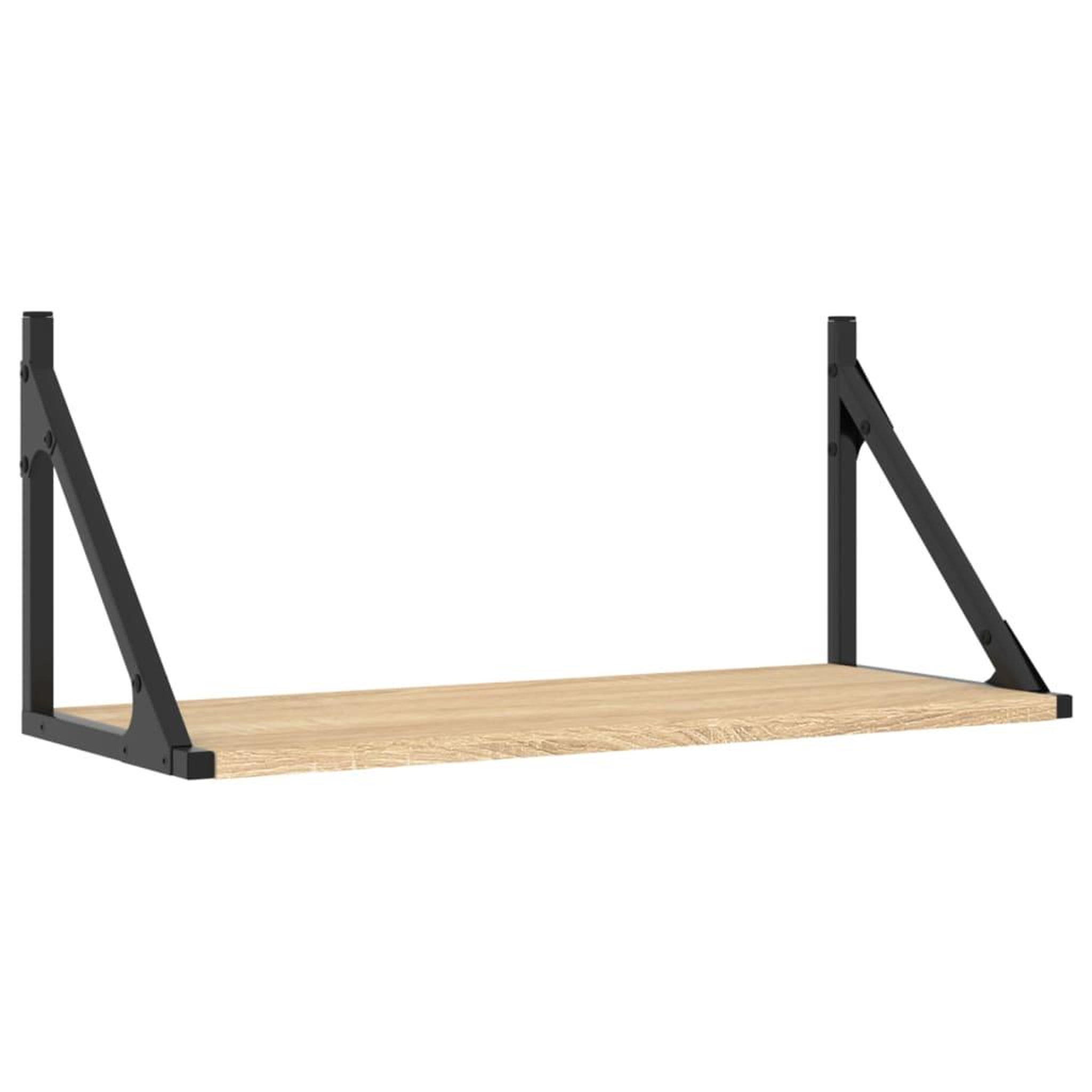 Voir la diapositive 4 : VIDAXL Etageres murales 2 pcs chene sonoma 60x25x25,5 cm