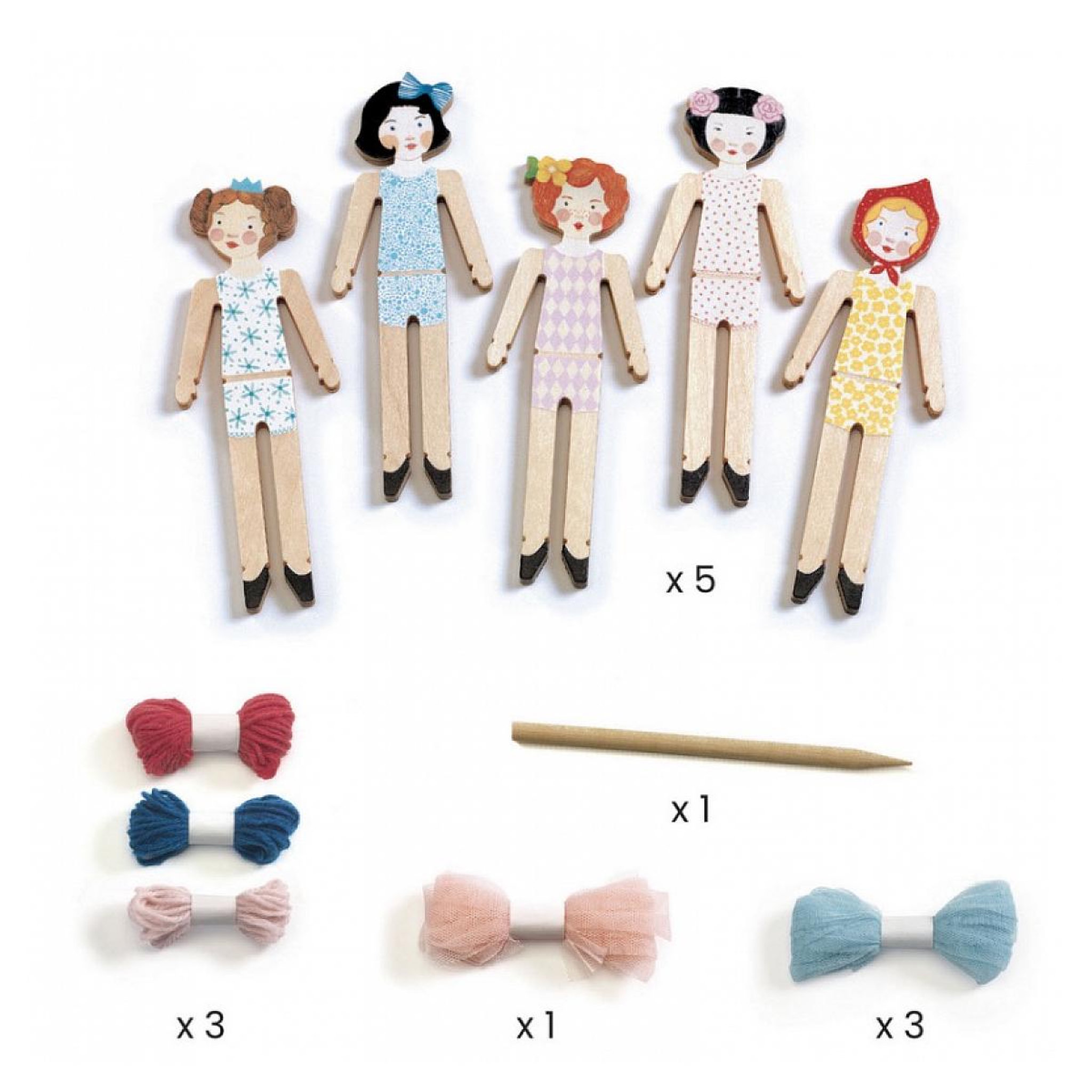 Voir la diapositive 2 : Djeco DIY Poupee Tracas Sweet night