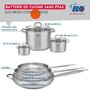 Voir la diapositive 2 : ELO Ensemble de 3 Poêles de cuisson 24, 28 et 32 cm et 3 faitouts 12, 16 et 26 cm Elo Profi Citrin